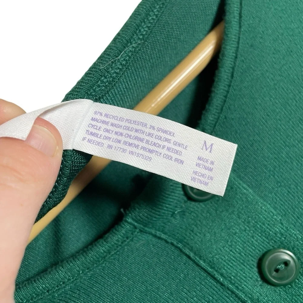 Stars Above Women’s Cozy Henley Pajama Set in Green Size M